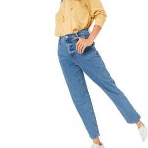 Old Navy Sky-Hi Medium Wash Jasmine Rinse Extra High Waisted Rise Jeans Pants 16
